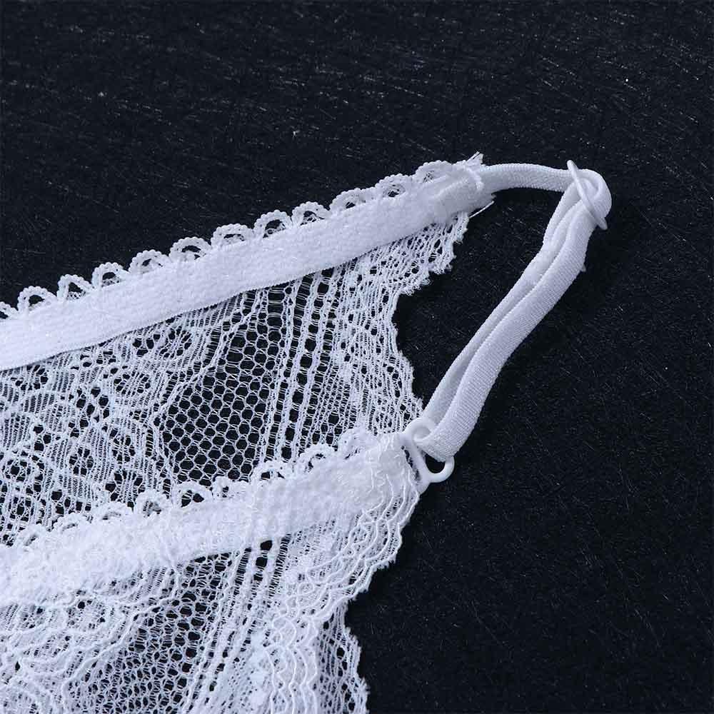 Embroidered G-String Sexy Low Waist Intimates Mini Bow Underpants Thong for Women Lace Panties