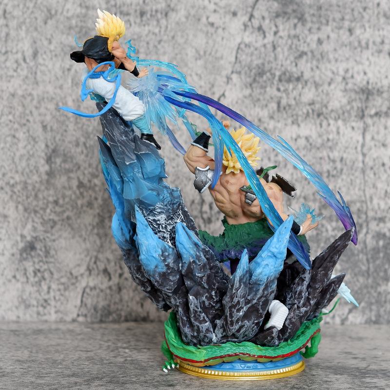 Dragon Ball Saiyan figure, Yunqi Broly VS Wujita, animation model ornament statue birthday gift