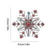 Stylish Snowflake Crystal Brooch Lightweight Alloy Lapel Pin Secure Fastening Design For Office Outfit Decoration