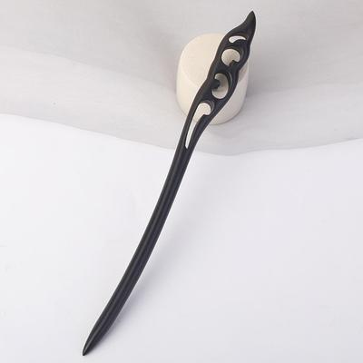 Wood Hairpins Chinese Court Style Handmade Hair Stick for Women Festival Wedding Party Hair Decoration