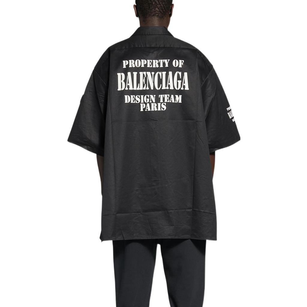 Balenciaga Property Pocket Short Sleeved Shirt 704387TKP241000