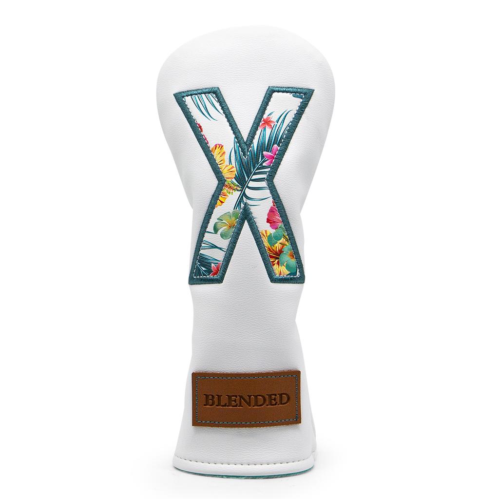Golf Headcovers Summer Fashion Head Cover High Qaulity Driver Wood Cover Set White Premium Leather Driver Fairway Hybrid Golf Wo 5