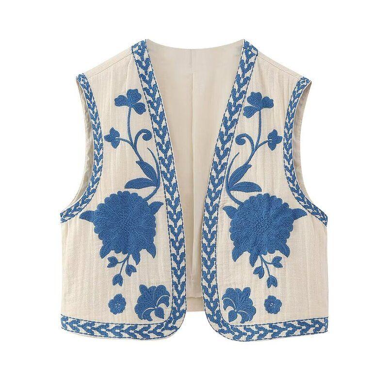 Fashion Style 2023 Summer New Arrival Fashion Trendy Women's Clothing Easiest for Match Embroider Cardigan Vest 6895023 250