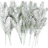 Flocked Pine & Cypress Ornament - 5 Heads for Christmas, Halloween, Easter, and Holiday Parties