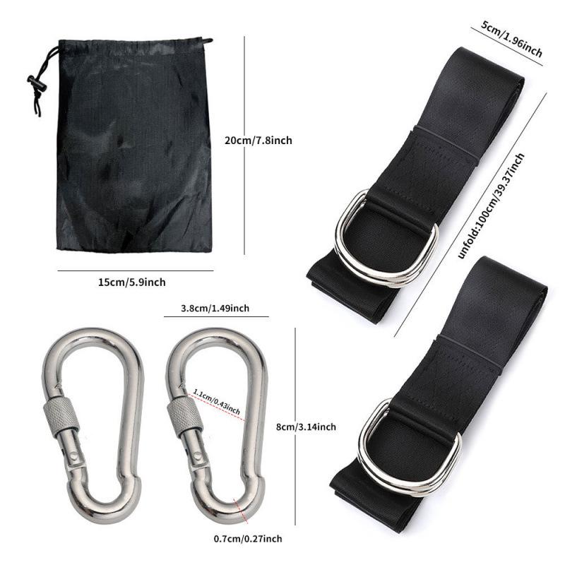 

Outdoor Hammock and Swing Straps for Fitness Equipment and Pull-up Rings 50cm (2 straps)