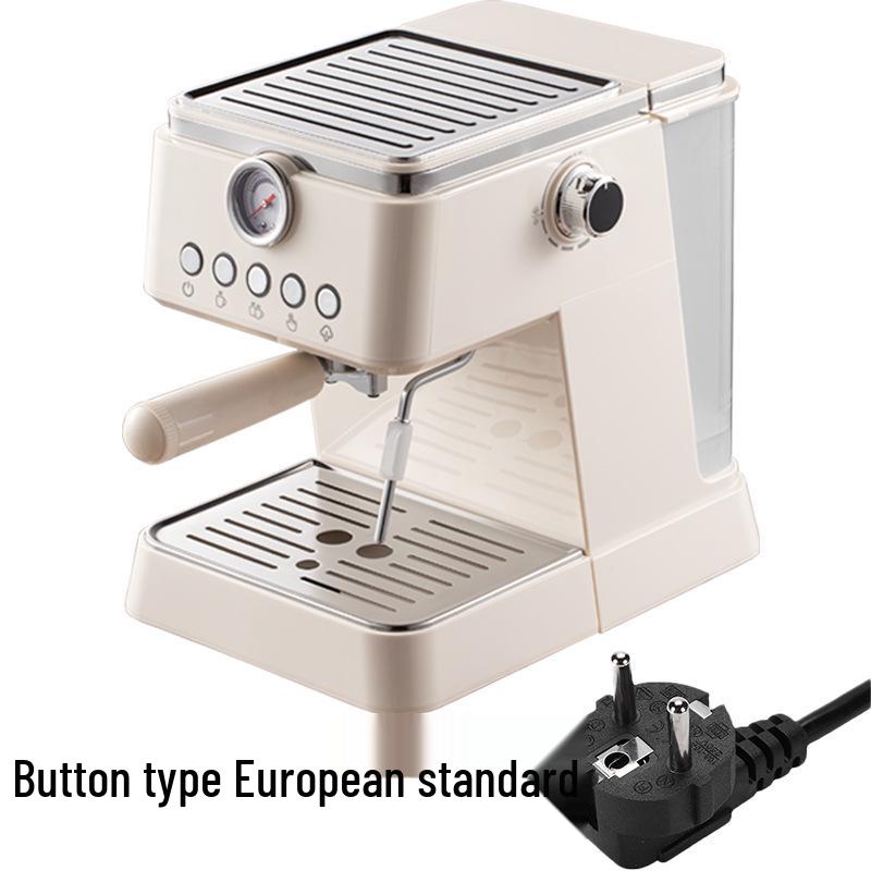 New Semi-Automatic Espresso Machine with Milk Frother & Pressure Gauge