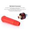 5pcs 1025 Square Quick Connectors European Connecting Welding Long Round Type Red