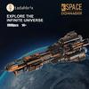 Space Battleship Building Blocks Creative Navy Battleship Fighter Model Bricks Desktop Decoration Diy Toy For Kids Holiday Gifts