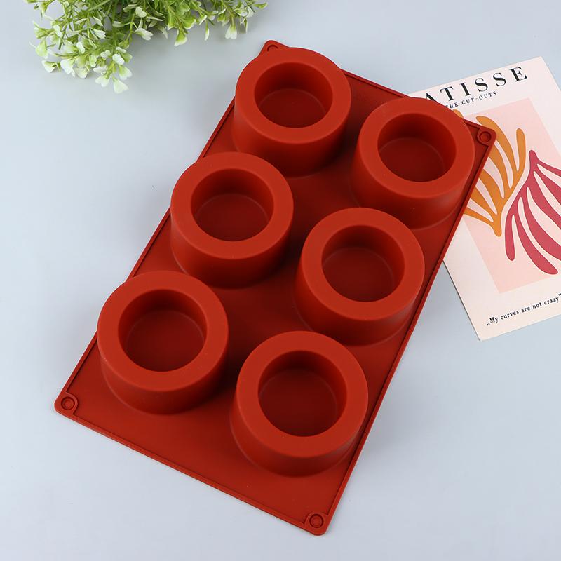 1Pc 6 Hole Round Cake Mold Cake Decorating Silicone Mold Diy Cakes Baking Tool