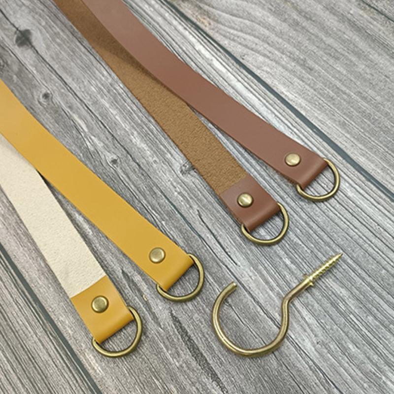 2 Piezas Abrazaderas de Cortina de Cuero Hebilla de Cortina de Cuero Creatividad Soportes de Cortina Clásico Europeo Retro Abrazaderas de Cortina