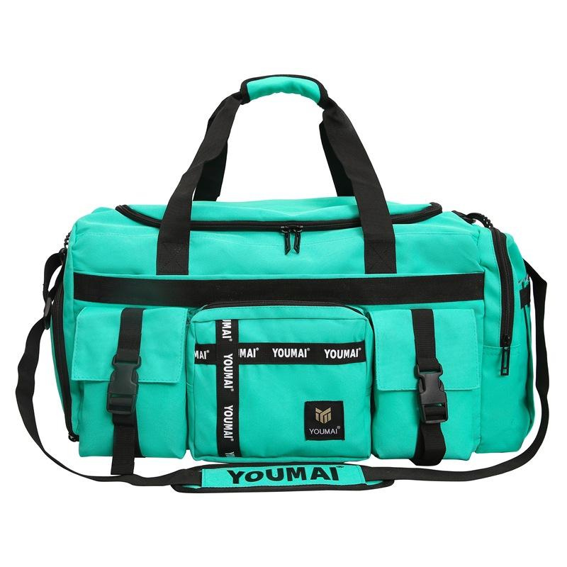 Travel bag large capacity high sense high value fitness bag dry and wet separation light backpack men's messenger bag