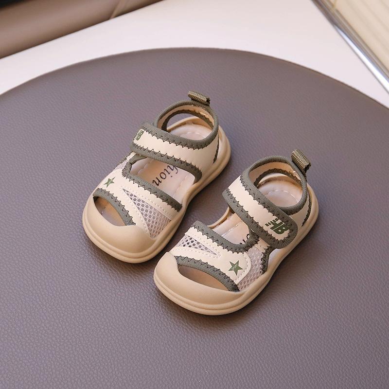 Baby sandals breathable 1-2 1-3 years old summer foot-wrapped toddler shoes infant children shoes girls and boys beach shoes
