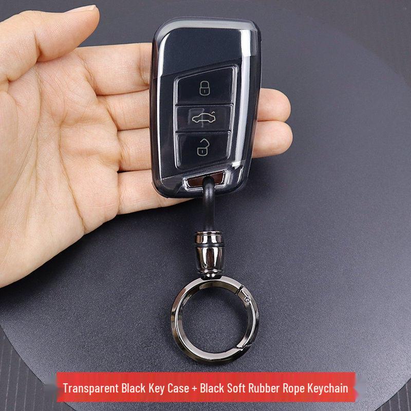 Transparent Key Cover for Volkswagen Passat and Magotan CC, Compatible with New Models, Unisex, Fully Enclosed