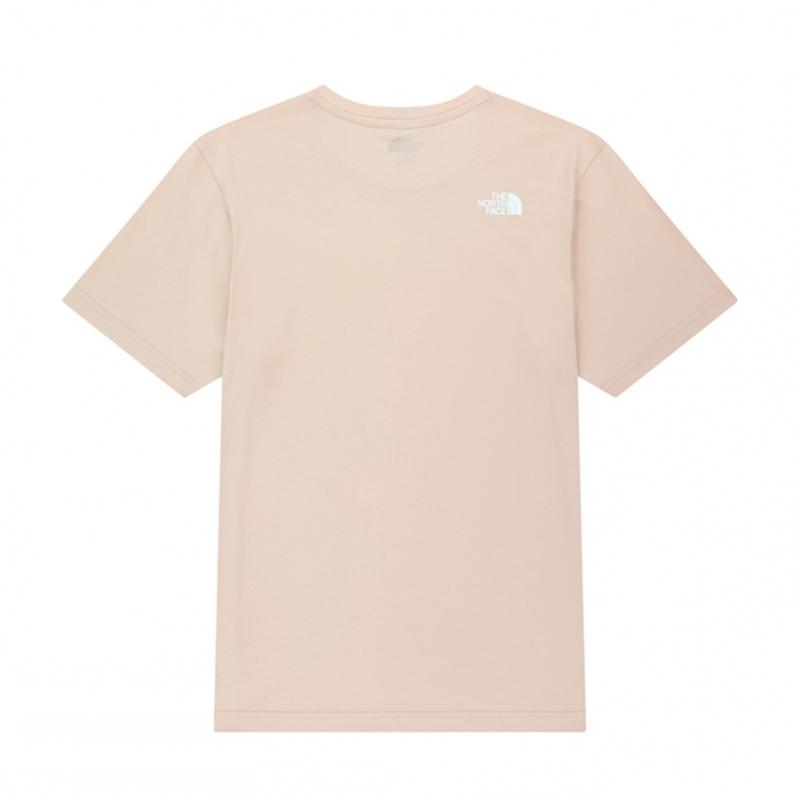 The North Face Cotton Short Sleeve Round Tee Pale Peach Nt7ur00m
