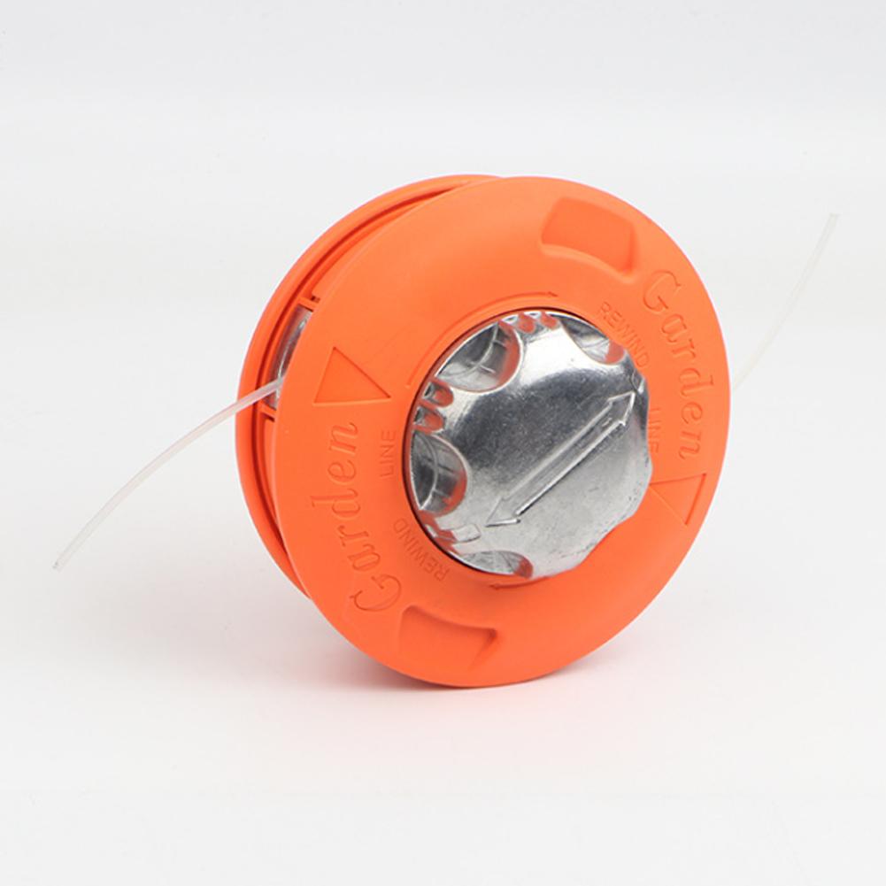 Auto-Feed Trimmer Head EU Aluminum Cover Reinforced Plastic Base For Grass Trimmers & Brush Cutters No-Tool String Replacement