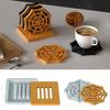 Food Grade Silicone Spiderweb Cup Mats Mold Heat Resistant Coaster Rack Mould For Halloween Home Decoration