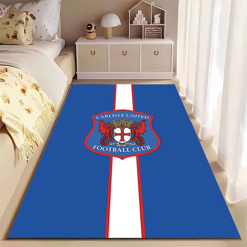 Carlisle United Club Logo Carpet Suitable As a Non-slip Mat for the Living Room or Bedroom Sofa