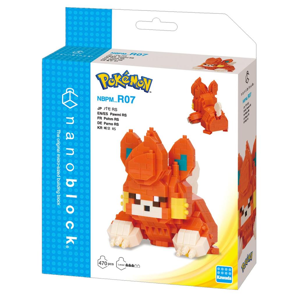 Kawada Nanoblock Pamo RS Ages 12 and Interior Hobby Pokémon NBPM_R07, 4x14x18cm, Up,
