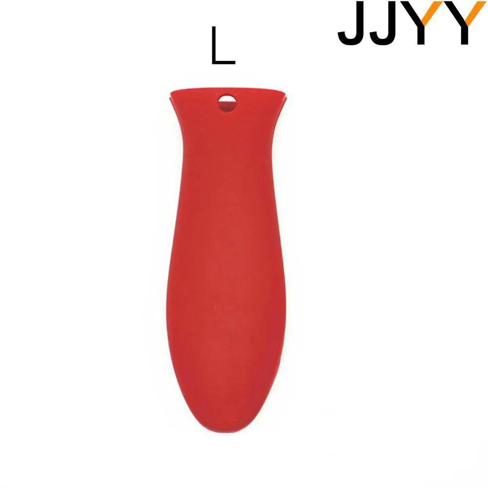 JJYY Pot Holder Handle Anti Slip High Temperature Resistance Potholder Silicone Skillets Grip Cover Anti-scald Kitchen Gadgets