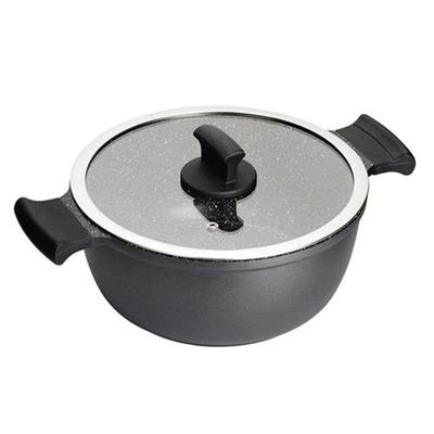 Kochtopf - INOXIBAR - Serie Absolut Black - 28 cm - Edelstahl - Antihaftbeschichtung