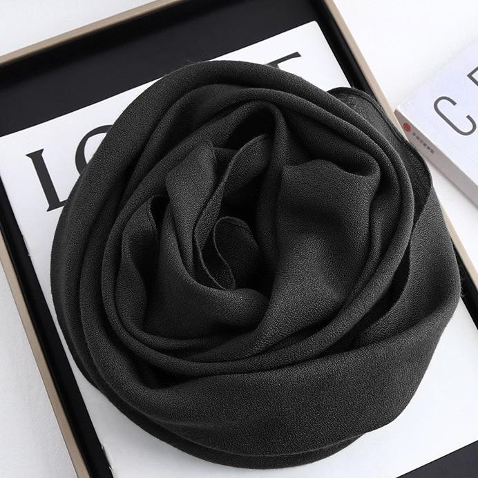 Solid color 91 cotton and linen scarf shawl summer fashion high-end atmosphere breathable headscarf sun protection hot sale women