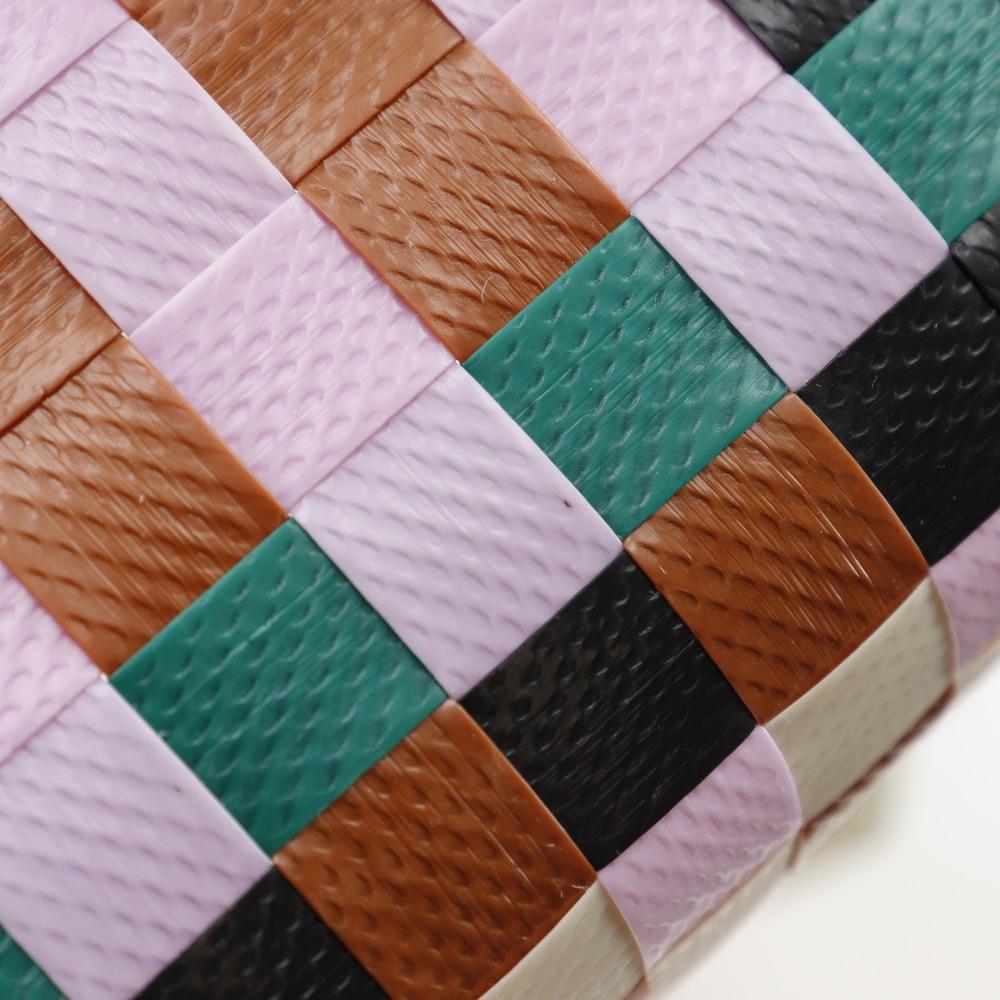 MARNI Woven Micro Basket Handbag White / multicolor polypropylene Women Used