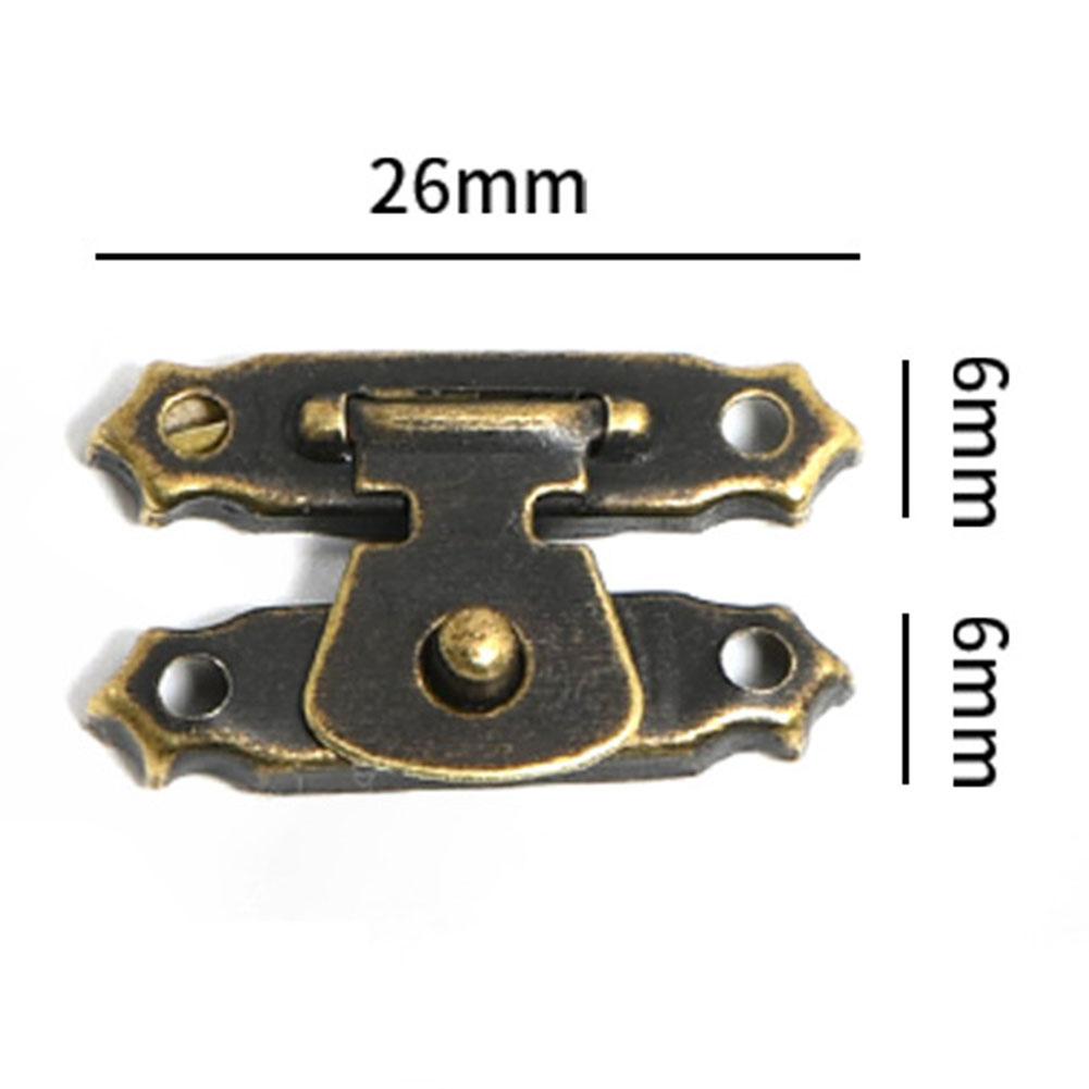 Lot de 10 fermoirs à loquet en bronze antique pour boîte à bijoux, valise, boîte en bois, boucle, accessoires décoratifs