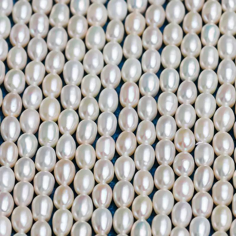 Zhuji Freshwater Rice Pearls: Near Flawless Loose Beads for Handmade DIY