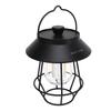 Camping Lantern Waterproof USB Rechargeable 3 Modes Handheld Vintage Lantern with Metal Hook for Outdoor Camping Black