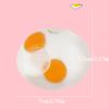 Transparent Simulation Double Yolk Egg Squishy Toys Stress Relief Balls Decompression Anxiety Reducer Fidget Toy For Adults Kids