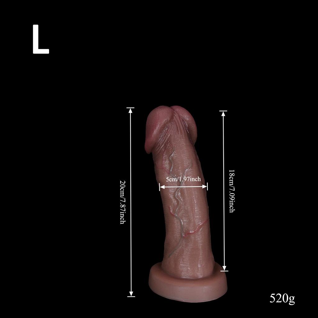 Dildo – 3 Sizes Super Large Realistic Dildo, Up To 30cm Long, Soft Liquid Silicone Penis with Strong Suction Cup, Adult Toy for Men & Women
