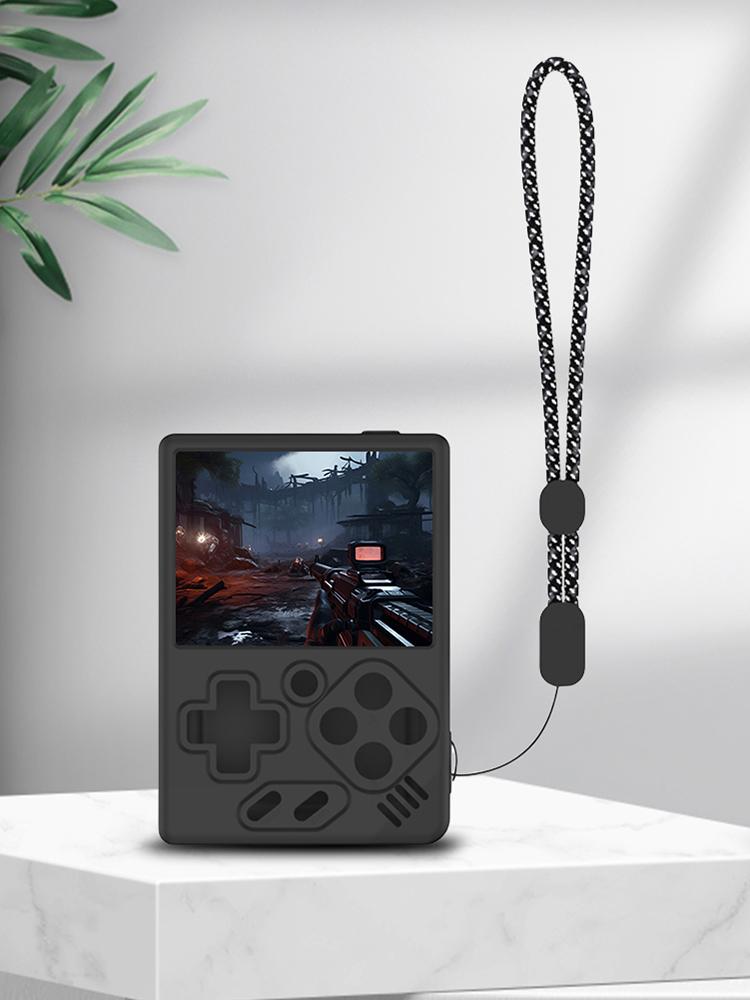 Silicone Case Shockproof Protective Case Anti-Scratch Protector Shell Sleeve with Lanyard Soft Skin Cover Case for MIYOO Mini V4