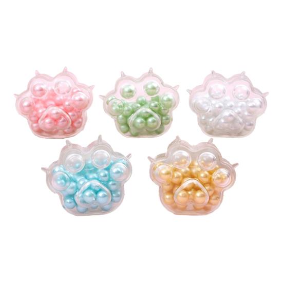 Stress Relief Milk Tea Toy Slow Rising Bead Filled Shell Cat Paw Geometry Squeeze Pinch Toy Focus Aid Anti-anxiety Hand Relaxation Toy
