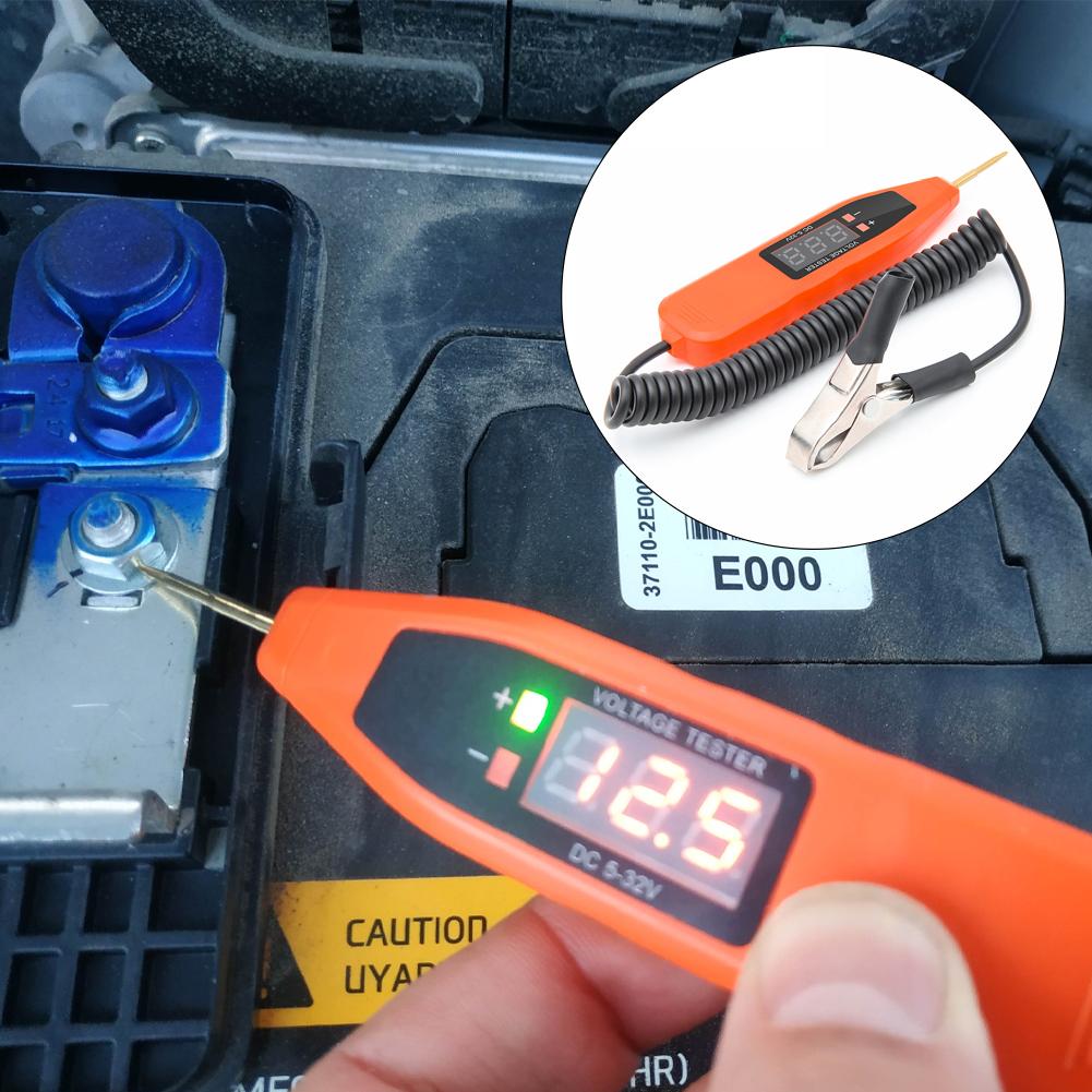 Auto Electrician Probe Machine Car Tools 5V/24V/32V Car Electrical Circuit Test Pen Dca Voltage Detector AC Voltage Indicator