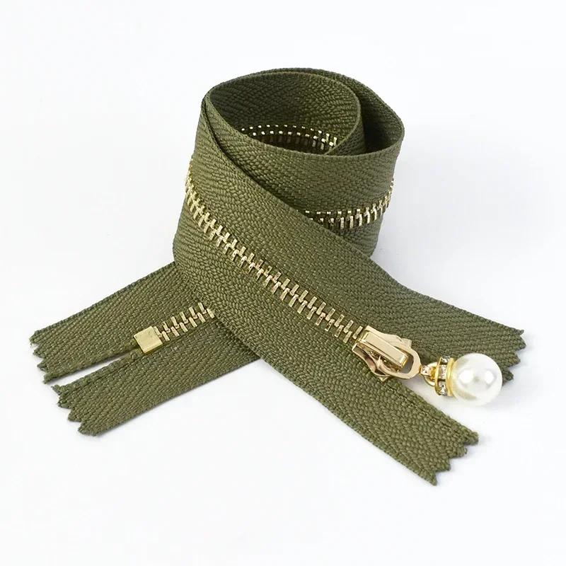 5 Piezas Cremalleras Metálicas Meetee #3 15/18/20/25/30cm Cierre de Cremallera de Extremo Cerrado para Coser Chaqueta Abrigo Decoración Reparación de Cremalleras Accesorios DIY