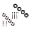 4Pcs Guitar Body Neck Fixed Mounting Screw Ferrules Neck Joint Bushing Ferrule & Bolts for Electric Guitar Accessory