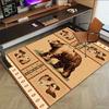 1PC Bear Fish Anti-slip Carpet, Suitable for Office, Bedroomand Playrooms. It Can Also Be Used As a Sofa Footrest cover-W90