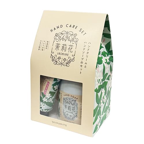 

A relaxing jasmine-scented hand care gift (moisturizing, cleansing hand cream & hand soap, jasmine floral)