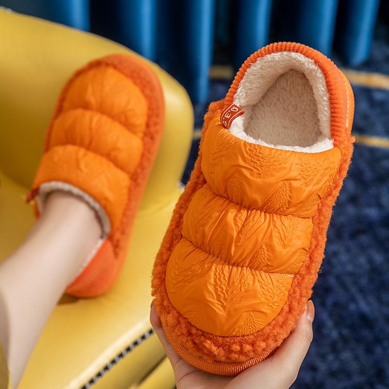 fashion Winter Men Snow Boots Plush Warm Ankle Boots Men Down Waterproof High Top Home Cotton Shoes Non-Slip Outdoor
