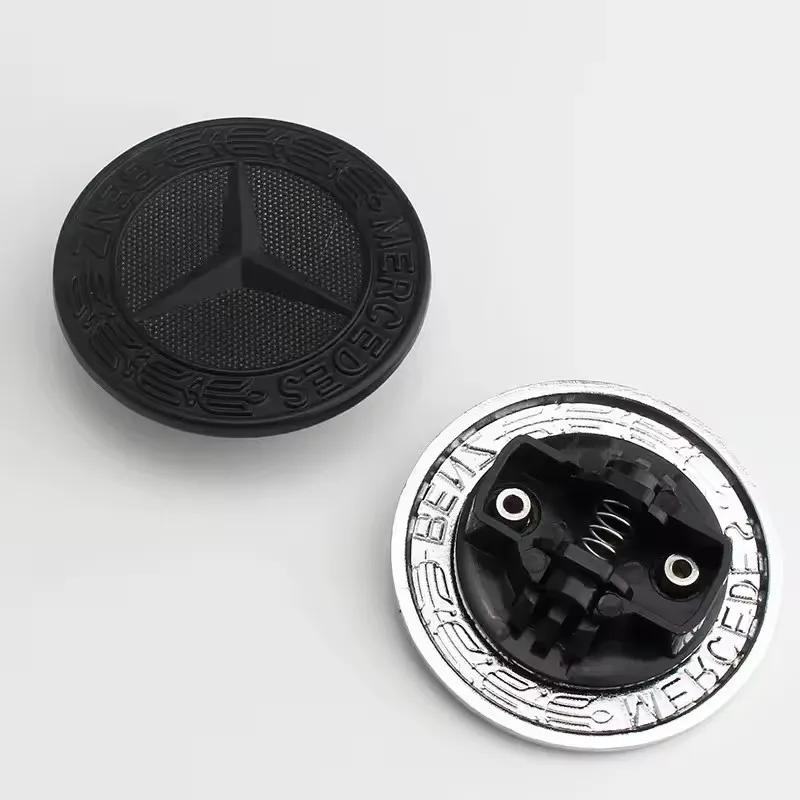 

1pcs Car Metal Flat Hood Emblem Front Badge Logo Sticker For Mercedes Benz W212 W213 W205 W177 W247 W176 CLS CLA CLK CLG GLS1 чёрный