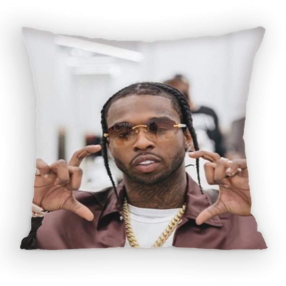 

Rapper PPop SSmoke Pillow Case Sofa Living Room Bedroom Headboard Backrest Cushion Square Cushion Nap Time 30x30 cm