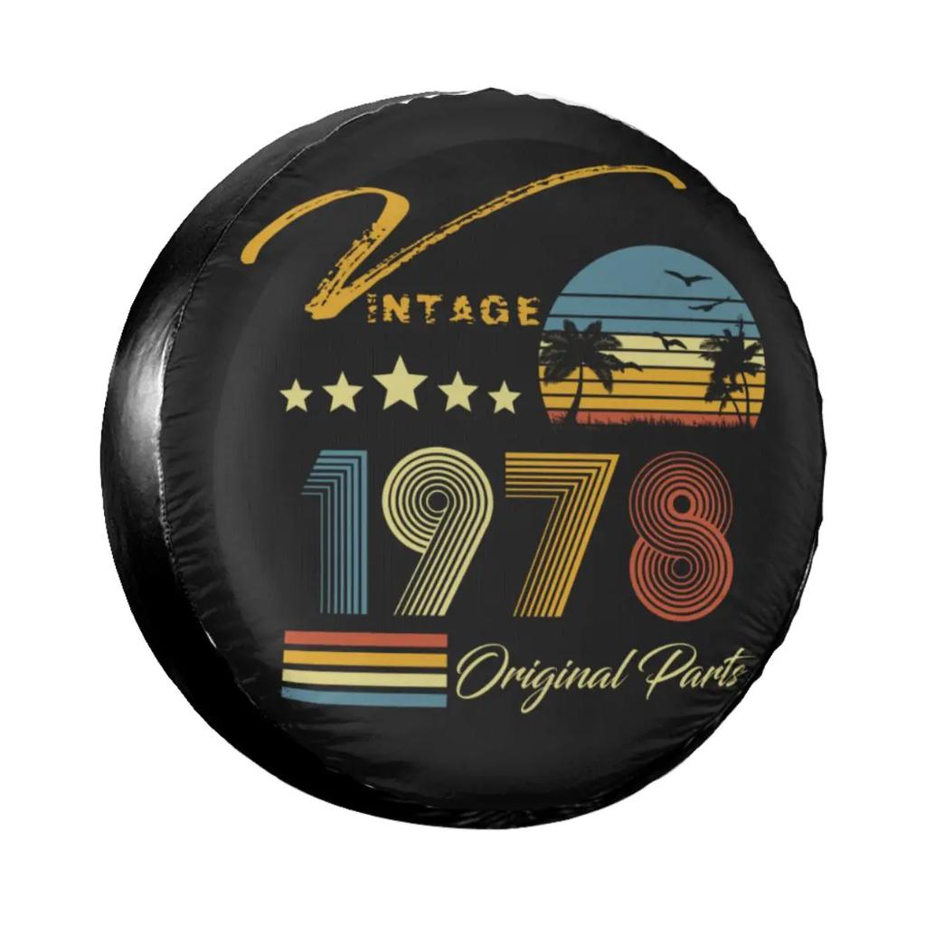 Vintage 1980 Limitovaná edice Kryt rezervního kola pro Suzuki Mitsubishi Ochranné kryty kol pro auto 14 palců 15 palců 16 palců 17 palců
