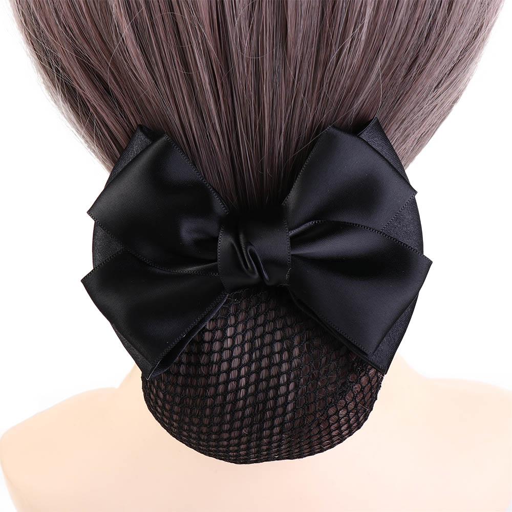 Bowknot Hair Accessories Hairgrips Net Bun Hair Cover Net Bun Snood Women Barrette Net Bun Crochet