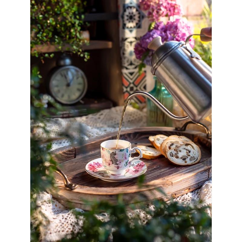 Italian Espresso Cup, Small Coffee Cup, Extra Strong Espresso, Single Product Ceramic, Small Capacity, Small Size, Mini Cup and Plate, Compact