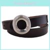 New Summer Womens Leather Belt With Snap Fastener And Simple Design For Fashion