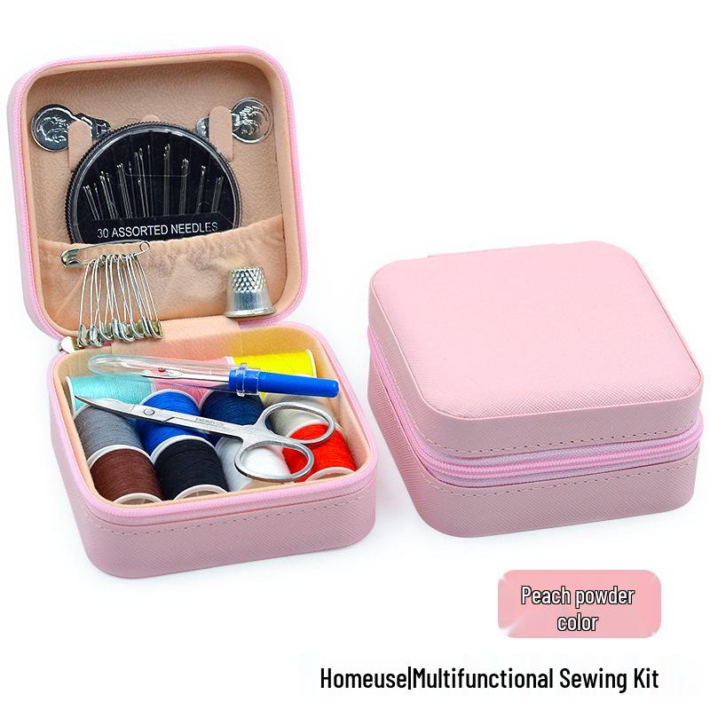 48-Piece Portable Sewing & Repair Kit with Multi-Color Threads
