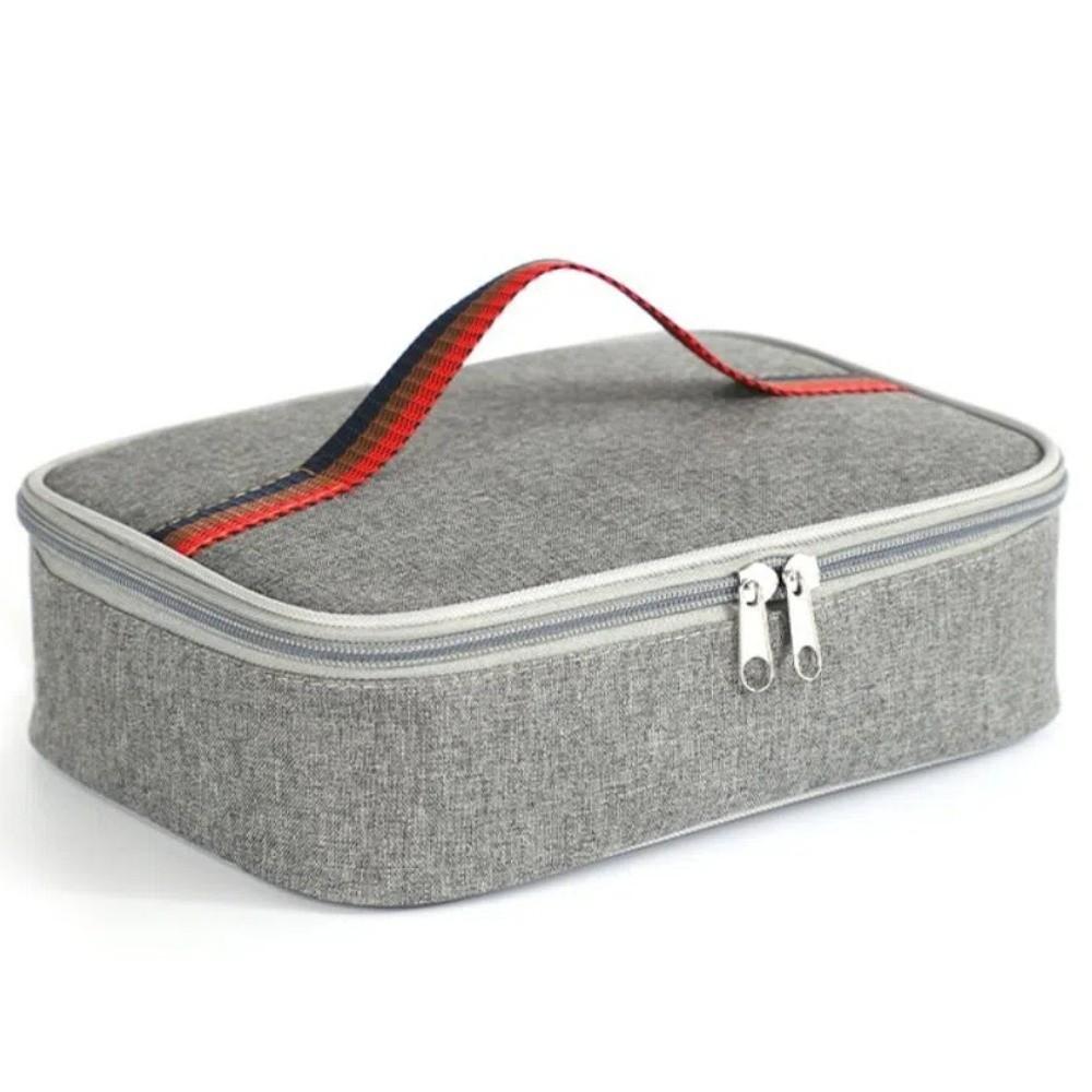 Square Lunch Box Thermal Insulated Lunch Pail Soft Cooler Lunch Bag Work