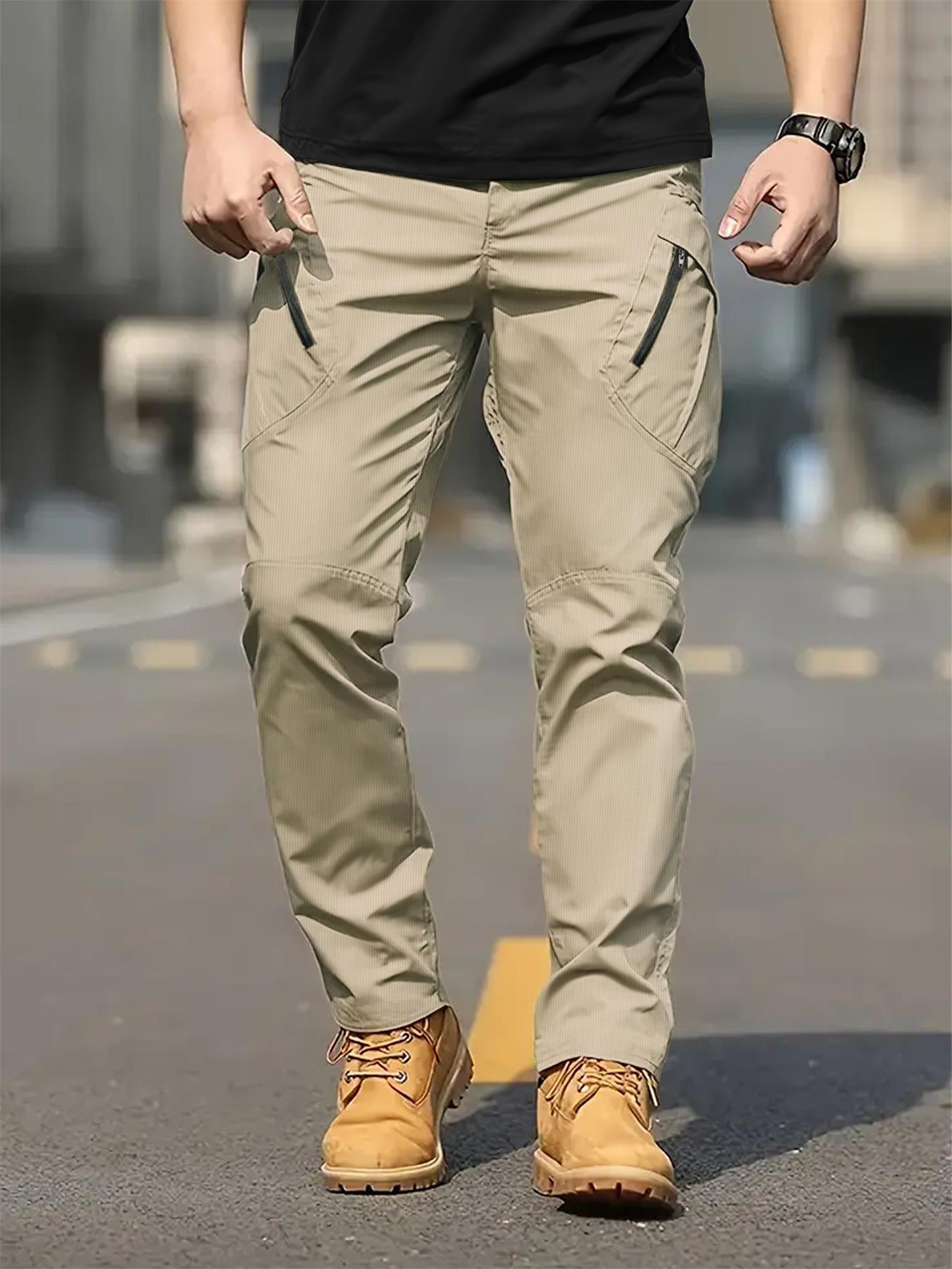 

Tactical Pants Men s Spring and Summer New Tooling Casual Pants Outdoor Functional Straight Training Pants S хаки