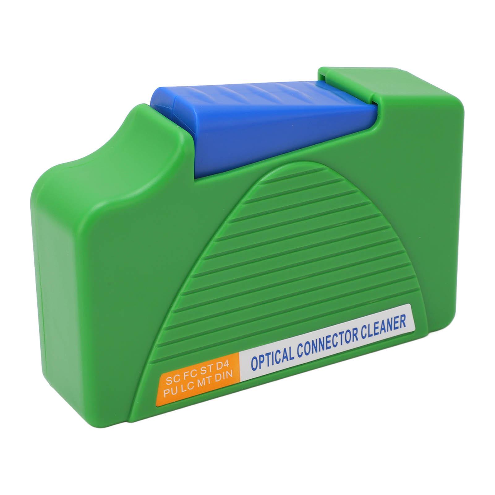 

Fiber Optic Cleaning Box Efficient Optical Fiber Connector Cleaner ABS Portable Optic Clean Box for SC FC ST LC