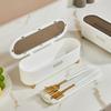 With Lid Cover Tableware Storage Holder Spoon and Chopstick Organizer  Home Organization